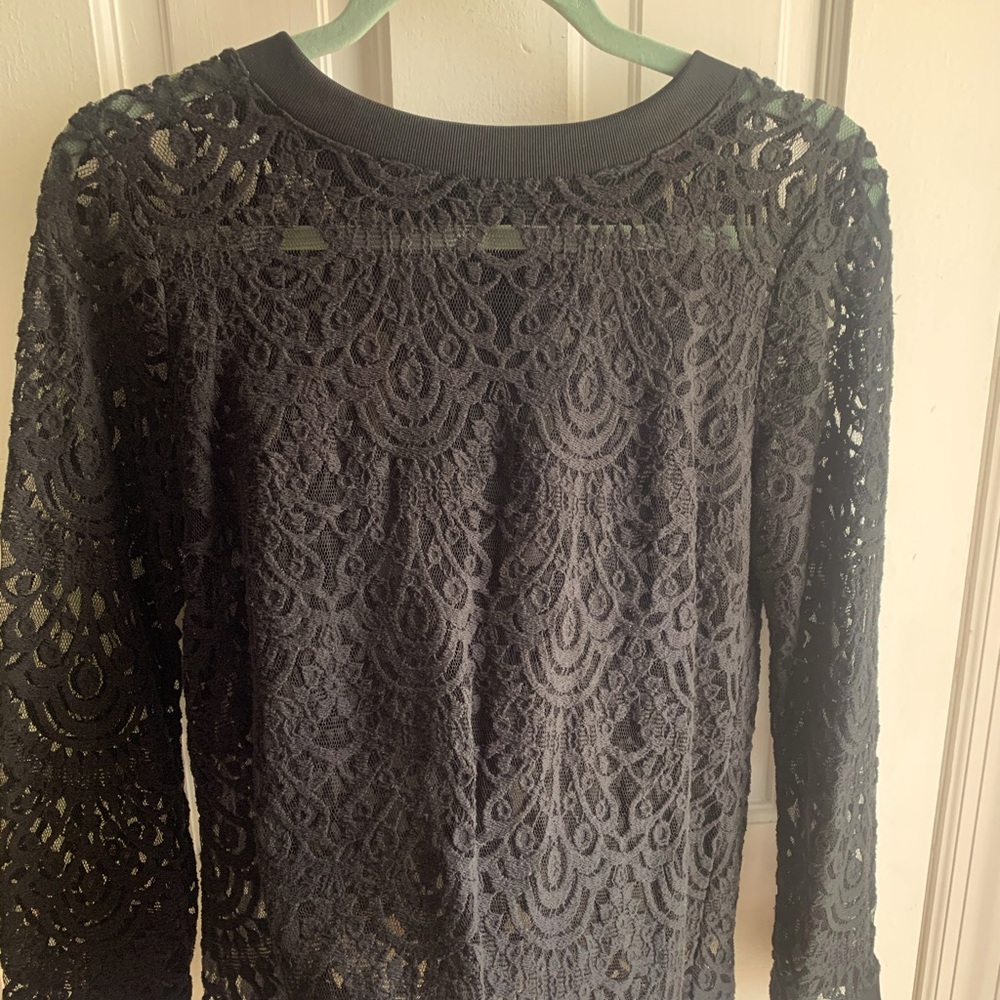Black lace top